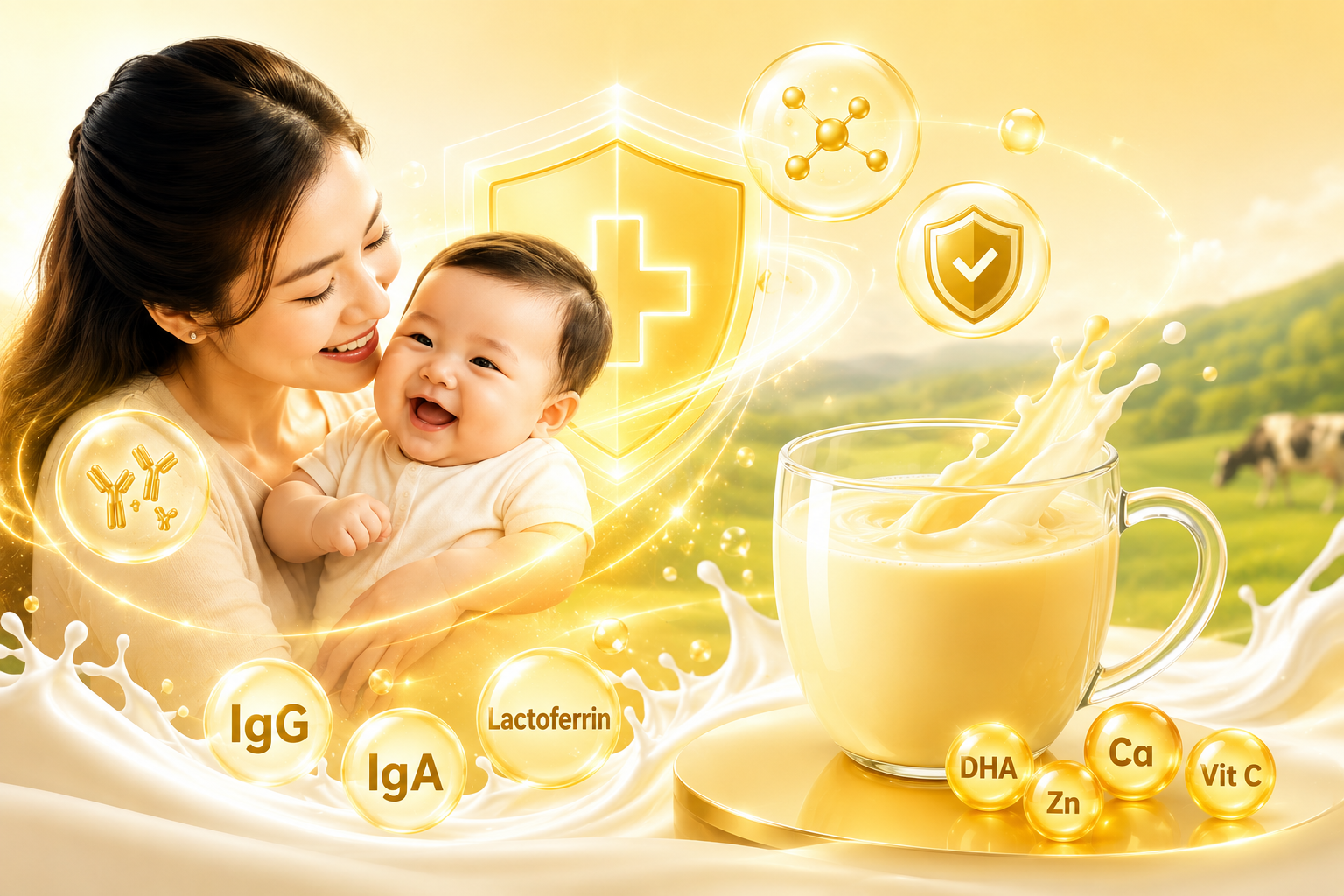 Sữa Non Của Bò: Vì Sao Lại Là "Vàng Lỏng" Giàu Kháng Thể Nhất Cho Hệ Miễn Dịch?